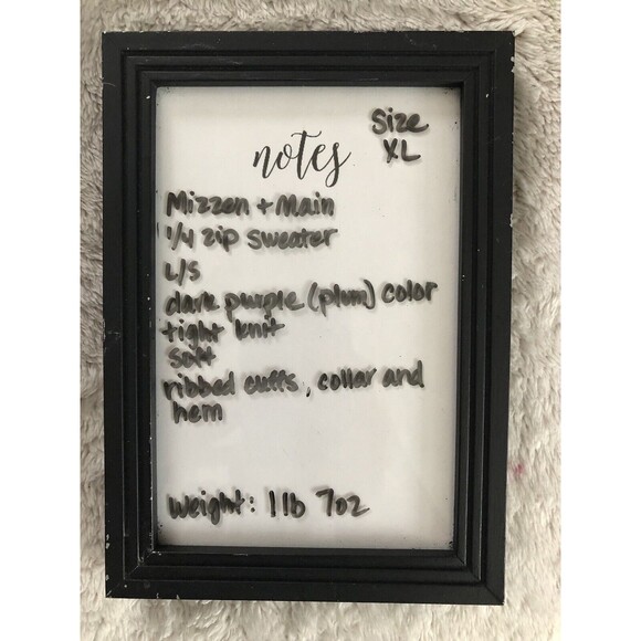 Mizzen+Main Sweater Mens XL Cassady Quarter Zip Plum Heather Mock Neck Pullover - Picture 14 of 14